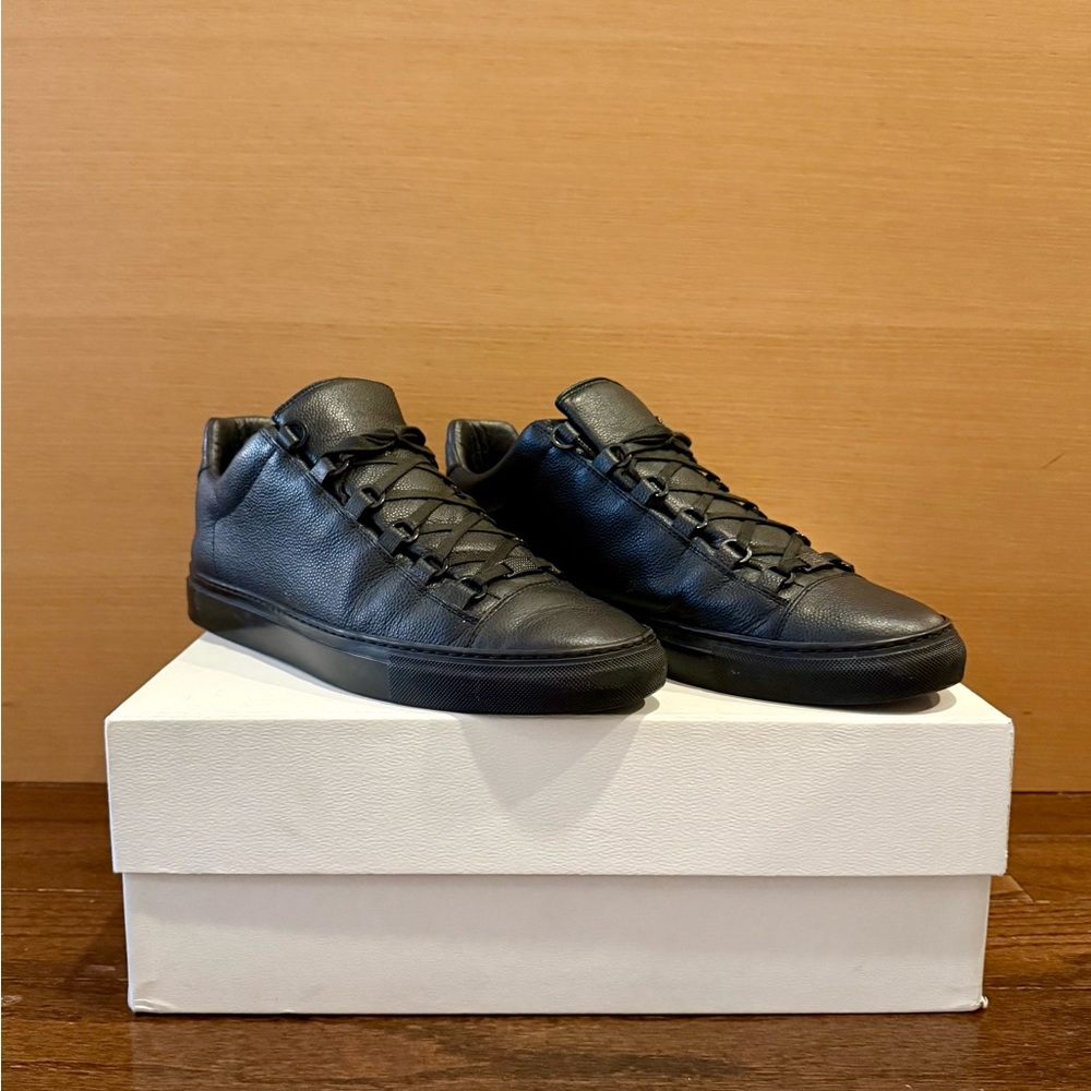 Balenciaga Arena Leather Sneakers, Size 43